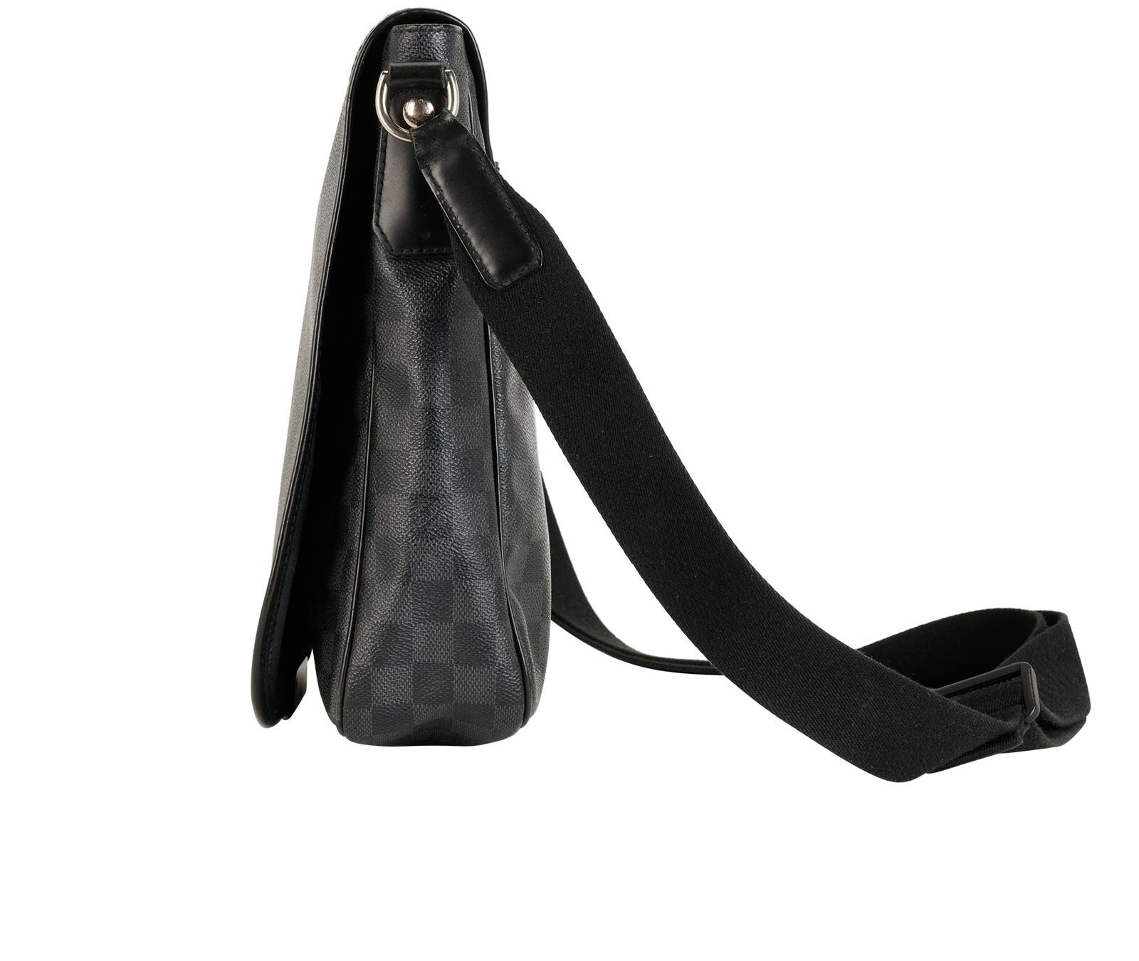 District PM Messenger, &pound;550, Handbags, Black/Grey, Canvas, Bottom view